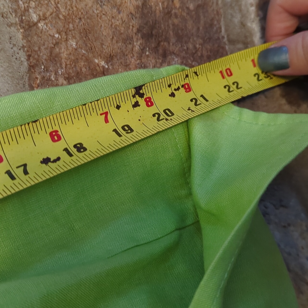 Joseph Ribkoff green Linen blouse - Picture 10 of 11